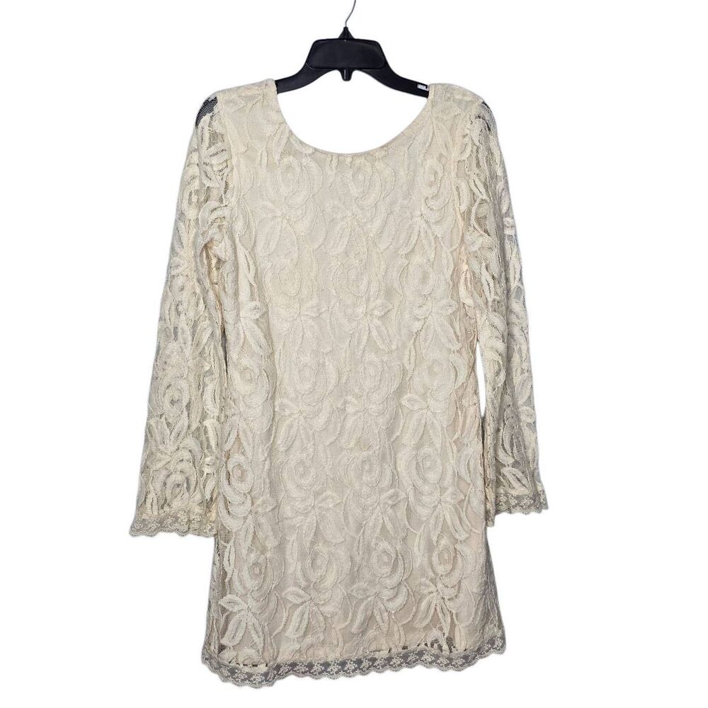 Love Fire White Lace Mini Dress
